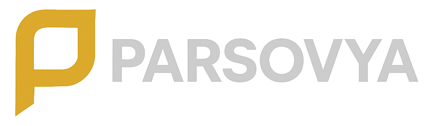 Parsovya - Full Logo - Grey